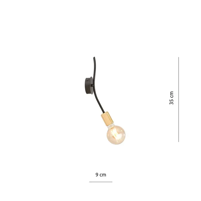 Plafonnier BOLT 1L, noir, E27