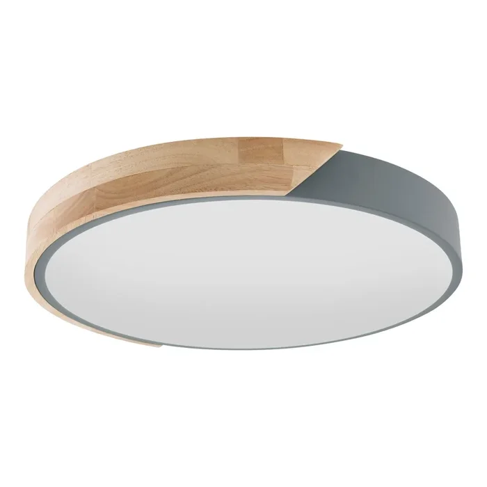 Plafonnier LED Borneo d: 30 cm gris