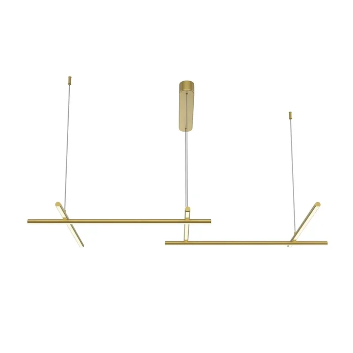 Plafonnier suspension linéaire Maytoni Radiance 1L, doré LED H 310cm