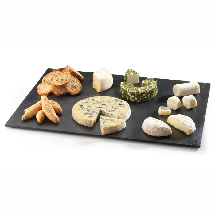 Plaque de service en ardoise rectangulaire 40×30 cm H: 4 5 mm