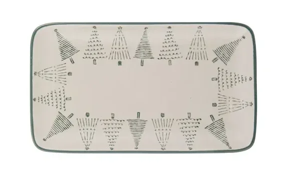 Plat rectangulaire Christmas Evergreen
