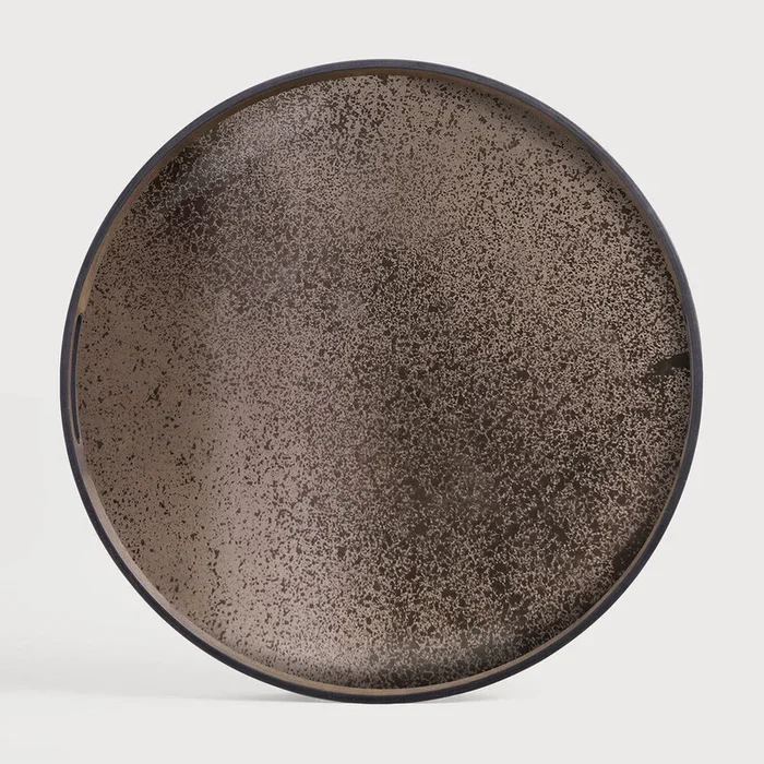 Plateau Miroir En Bronze