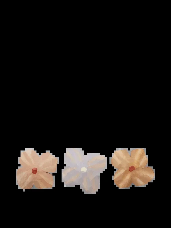 Poesie Hand-carved Magnets – Set of 3 – Multi
