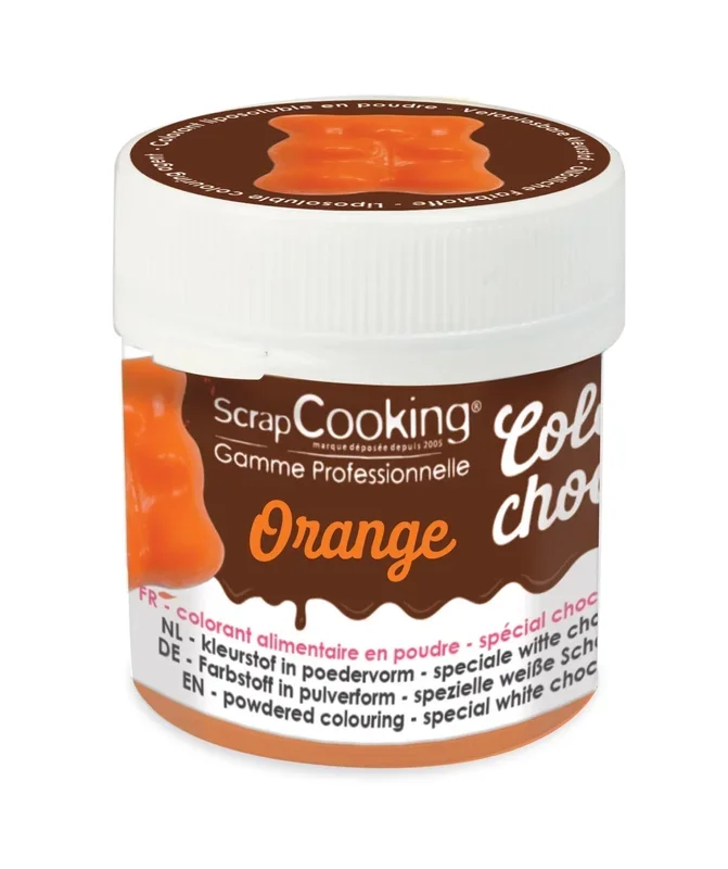 Poudre de couleur choco orange