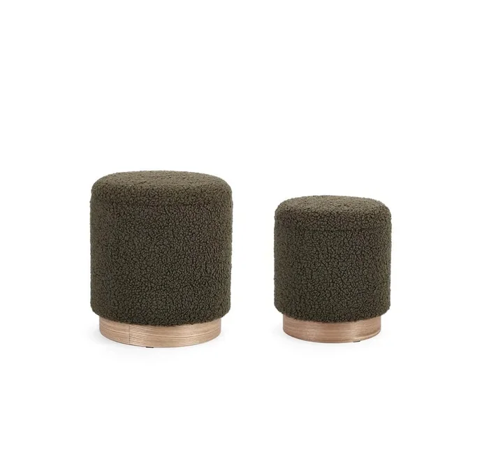 Pouf conteneur en peluche en mousse Zante Sset2