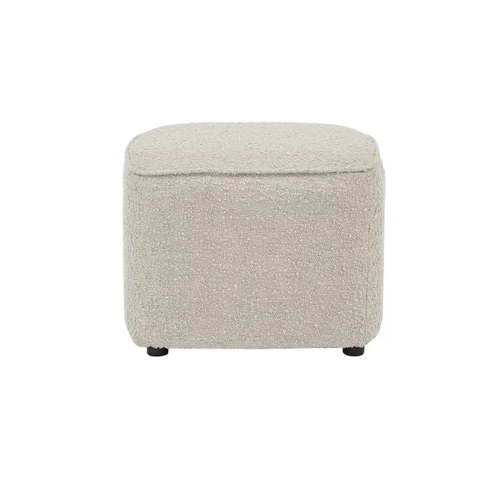 Pouf en bouclette sable Jona