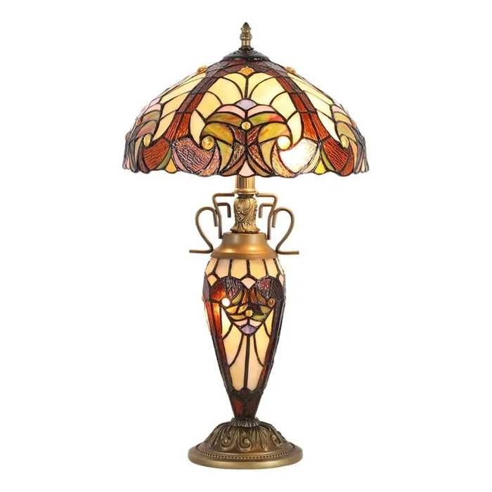 Prezent 1702 – Lampe de table TIFFANY 2xE27/60W + 1xE14/7W/230V