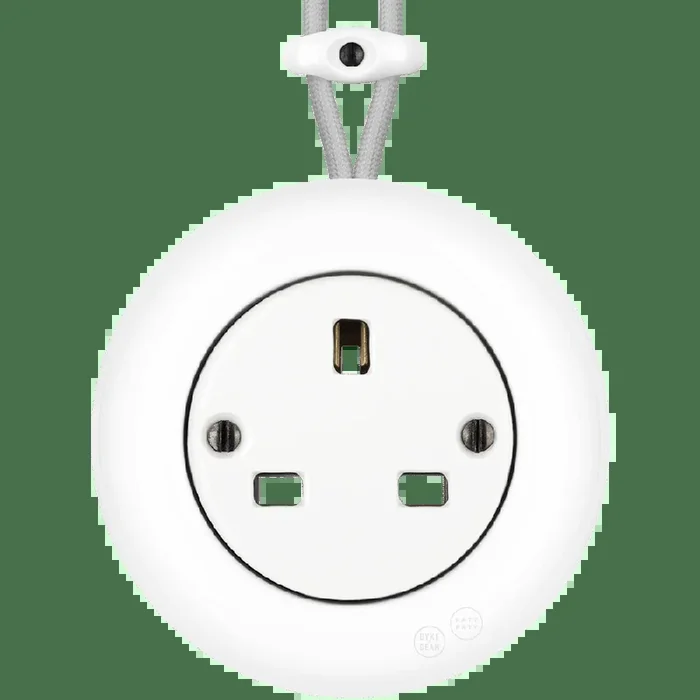 PRISE MURALE EN PORCELAINE DE SURFACE BLANC UK