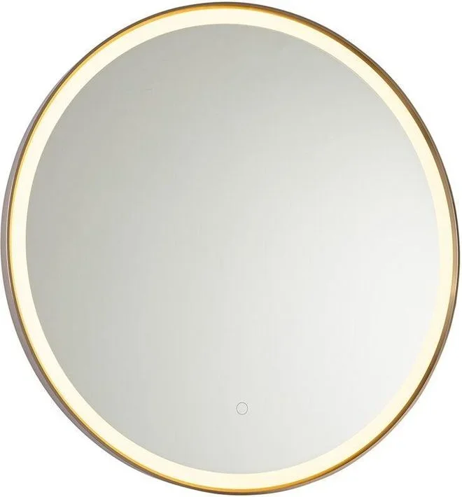 Qazqa – miral – led Dimmable Eclairage miroir variateur inclus – 1 lumière – ø 70 cm – Rose – Moderne – éclairage intérieur – Salle de bains