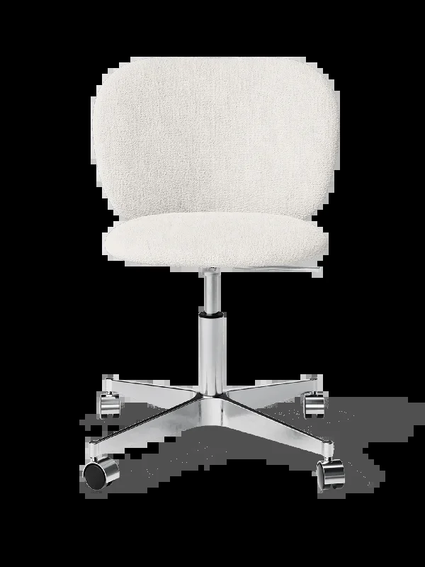 Rico Chair – Castors – Bouclé – Off-white