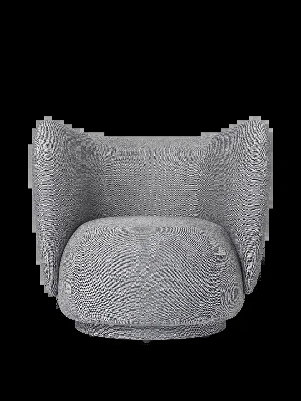 Rico Lounge Chair – Swivel – Main Line Flax – Navy Melange