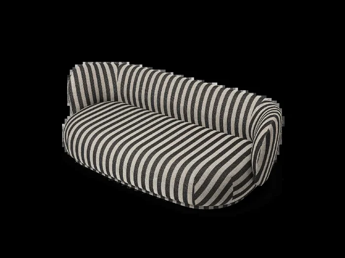 Rico Lounger Sofa – Louisiana – Sand/Black