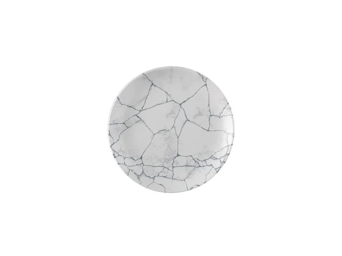 S.PAssiette coupée Kintsugi Pearl Grey 26 cm