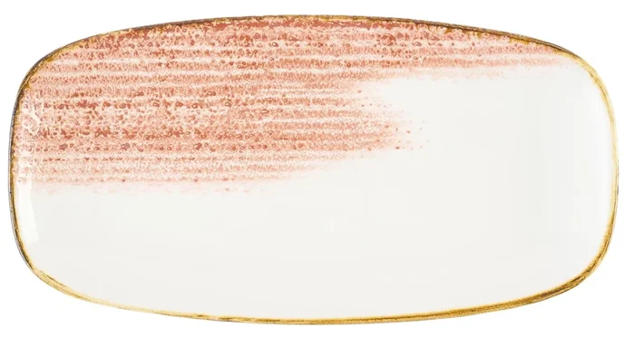S.PAssiette de chef corail Homespun Accents 29,8 x 15,3 cm