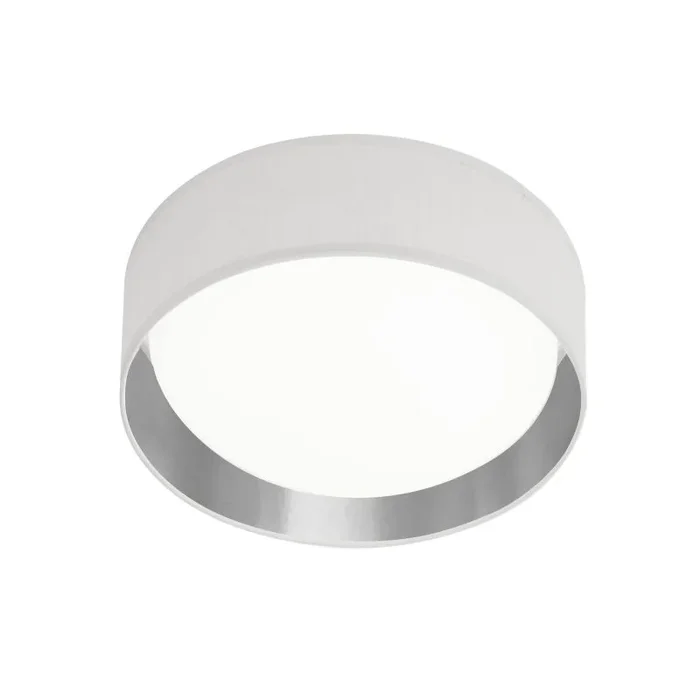 Searchlight Gianna – plafonnier – Ø 37 x 10,5 cm – 15W LED inclus – argenté