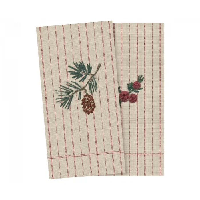 Serviettes en papier de MailegNapkin, Brindille de noël