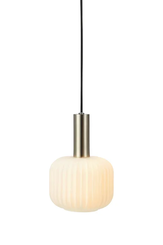 SOBER Lampadario Piccolo 1L Acciaio/Bianco