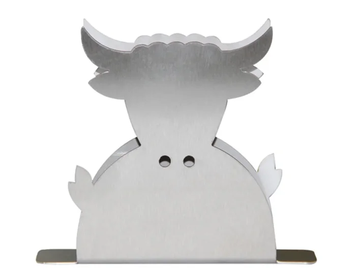 STEINLIN Porte-serviettes vache inox 10,5×12,5 cm