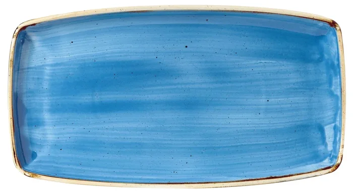 Stonecast Cornflower Blue Platte Rectangular 35×18,5 cm