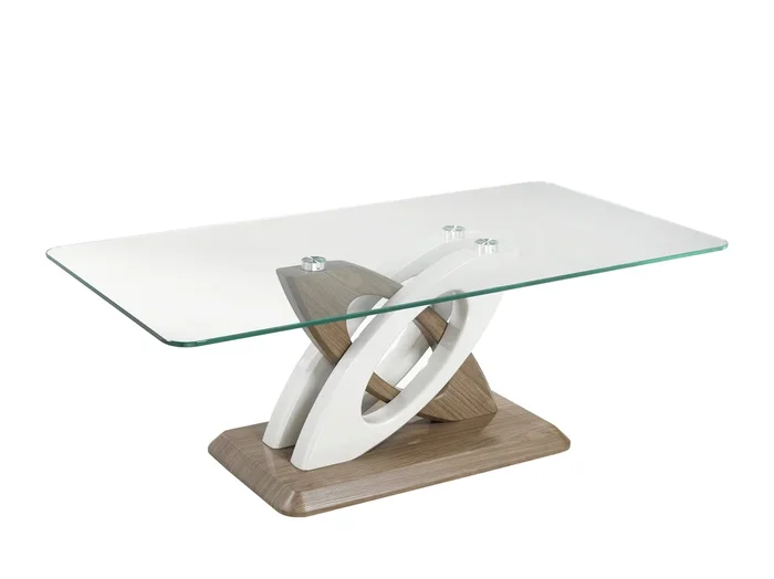 TABLE BASSE DONATELLO – BLANC/NOYER ( Meuble Mtl )