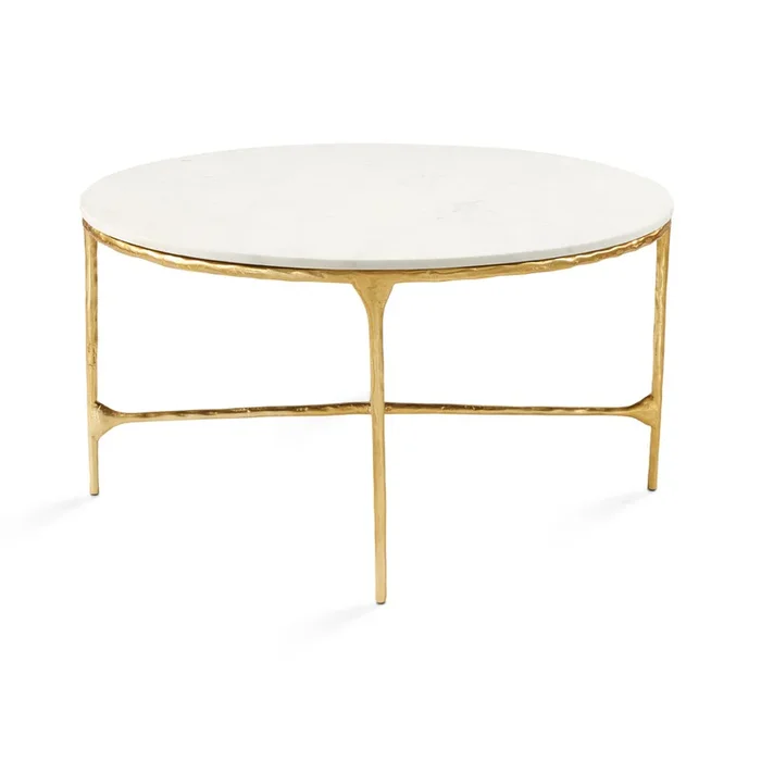 Table basse Ramona : base dorée