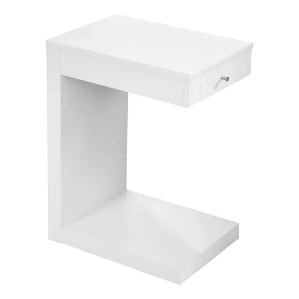 TABLE D’APPOINT – BLANCHE AVEC UN TIROIR