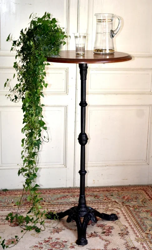 Table De bistrot » Mange Debout » à Hauteur d’Appui, café, déjeuner, Guéridon, meuble métier