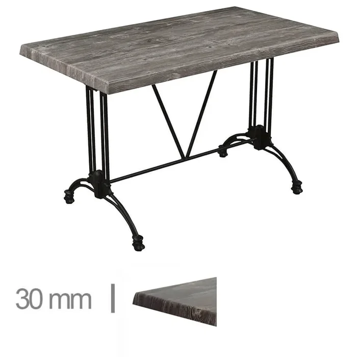 Table De Terrasse De Café, Restaurant Et Horeca – Werzalit Old Pine – 70×120 Cm