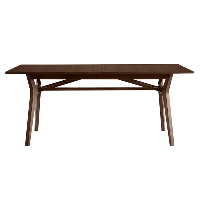 Table extensiblerectangulaire bois foncé noyer l180-220 cm foster