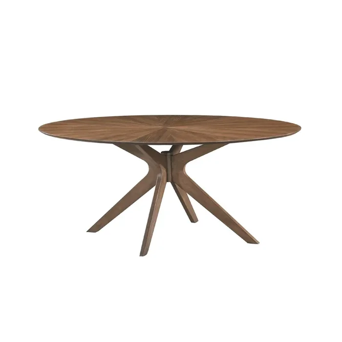 Table repas ovale 180 cm placage noyer