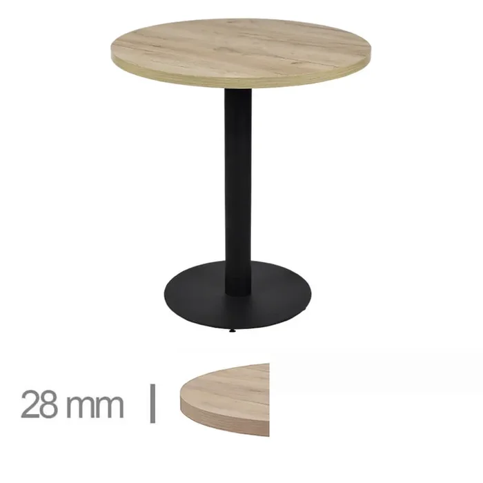 Table Ronde De Café, Restaurant Et Horeca – Madrid K2 – 70 Cm Avec Pied