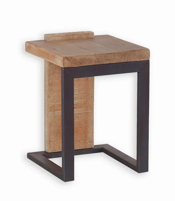 Tabouret sapin & métal WESTMOUNT