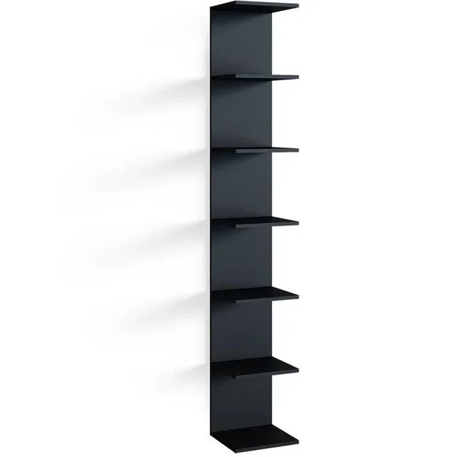 tagère Paolo, Noir, 30 x 190 cm
