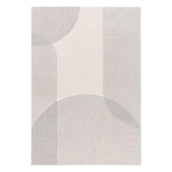 Tapis Circle gris clair 160×230 cm