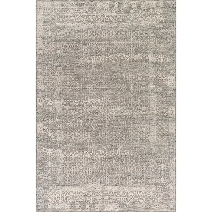 Tapis noué à la main argenté Tunus