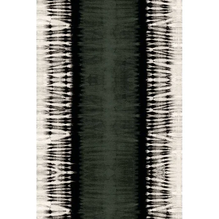 Tapis rectangulaire JAYA VERT/BLANC STRIE DE NOIR – 99×150 cm – Vinyle – Pôdevache