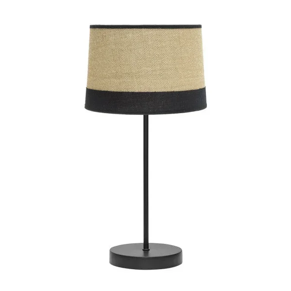 TIETAR lampe de table 1xE14 métal/textile noir