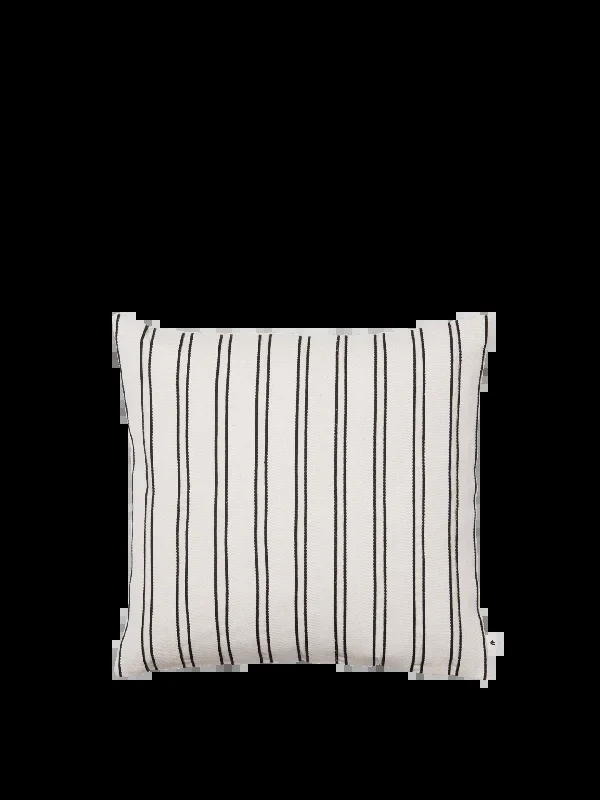 Twill Cushion – Off-White/Black