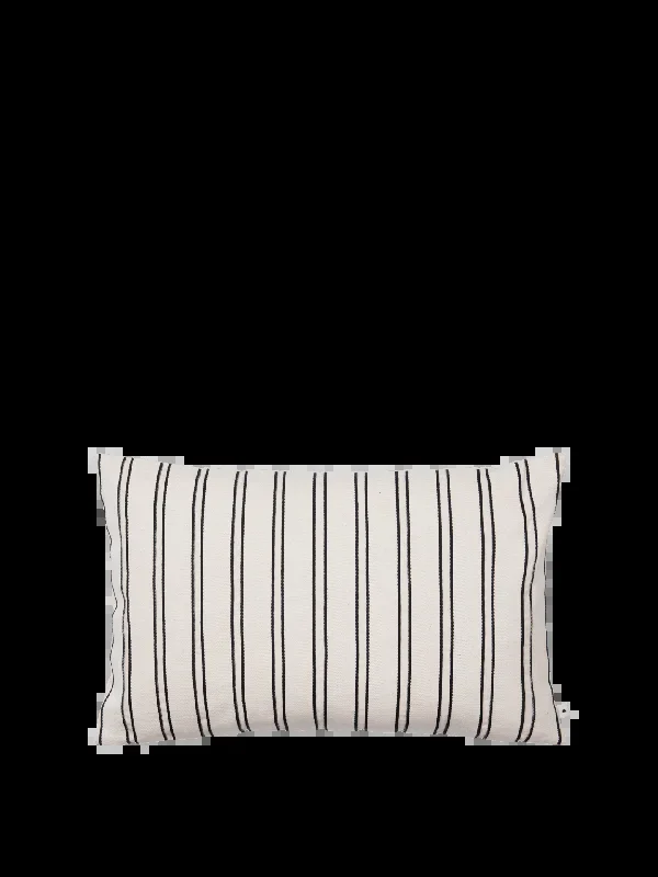 Twill Cushion Cover – Rectangular – Off-White/Black