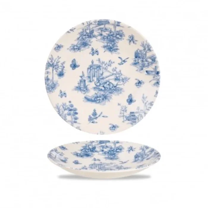 V.PAssiette creuse Toile Prague 25,5 cm