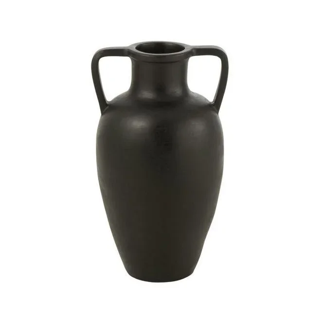 Vase avec Anses Amphore 48cm Noir