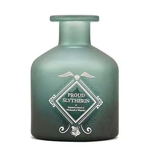 Vase en Verre Harry Potter Potions – 11 cm – Serpentard Fier – Bouteille de Potions Harry Potter – Décor Harry Potter Multi