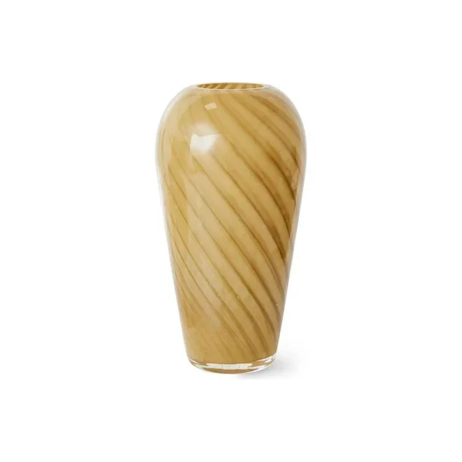 Vase en verre Mochi HKliving Jaune