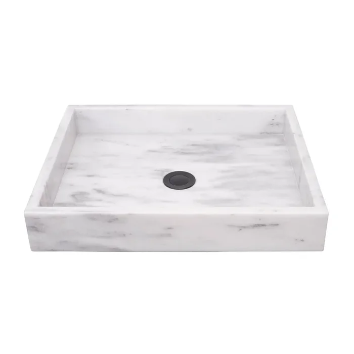 Vasque en marbre George – Blanc