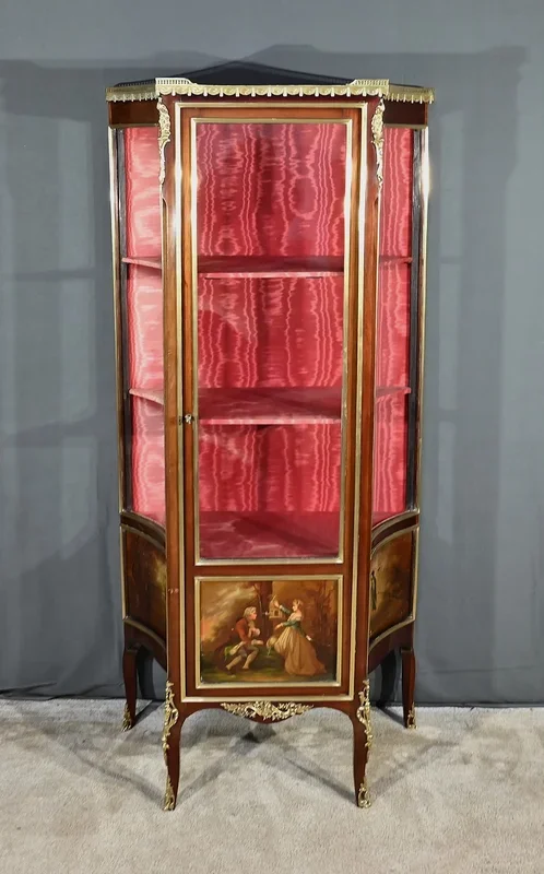 Vitrine en Acajou, style Transition Louis XV / Louis XVI – 1ère partie XXe