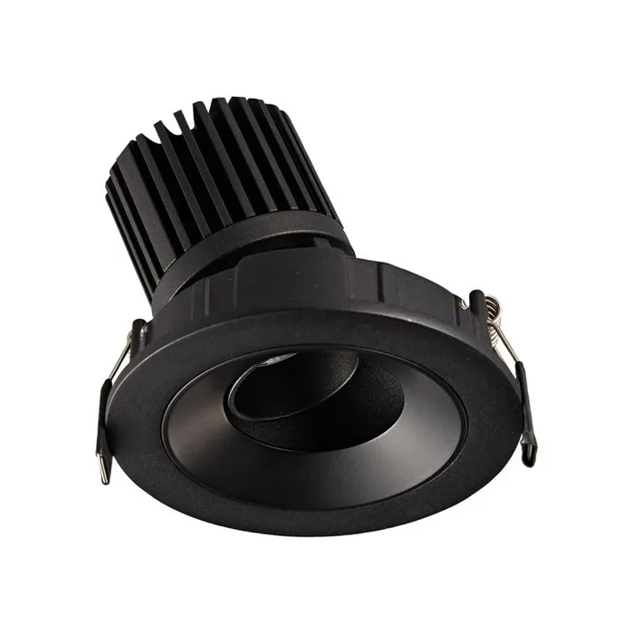 VK Lighting Chonefto – spot encastré – Ø 115 mm, 105 mm encastré – 12W LED inclus – noir