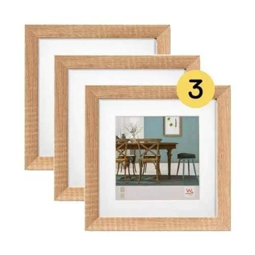 Walther Cadre photo design chêne clair 30 x 30 cm Bois Clair