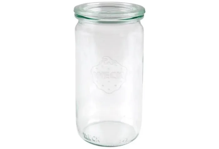 WECK Cylindre en verre 1040 ml RR80 avec couvercle