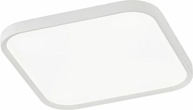 Wofi – Plafonnier Plafonnier chambre à coucher, dimmable, télécommande, cct, métal, blanc, led 35W 3500lm 2800-5500K blanc chaud-blanc froid, LxPxH