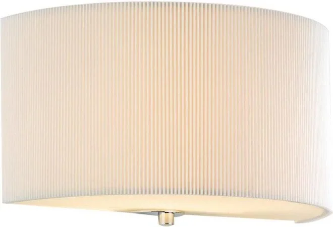Zaragoza Applique murale affleurante crème à une lampe avec abat-jour plissé Mirco